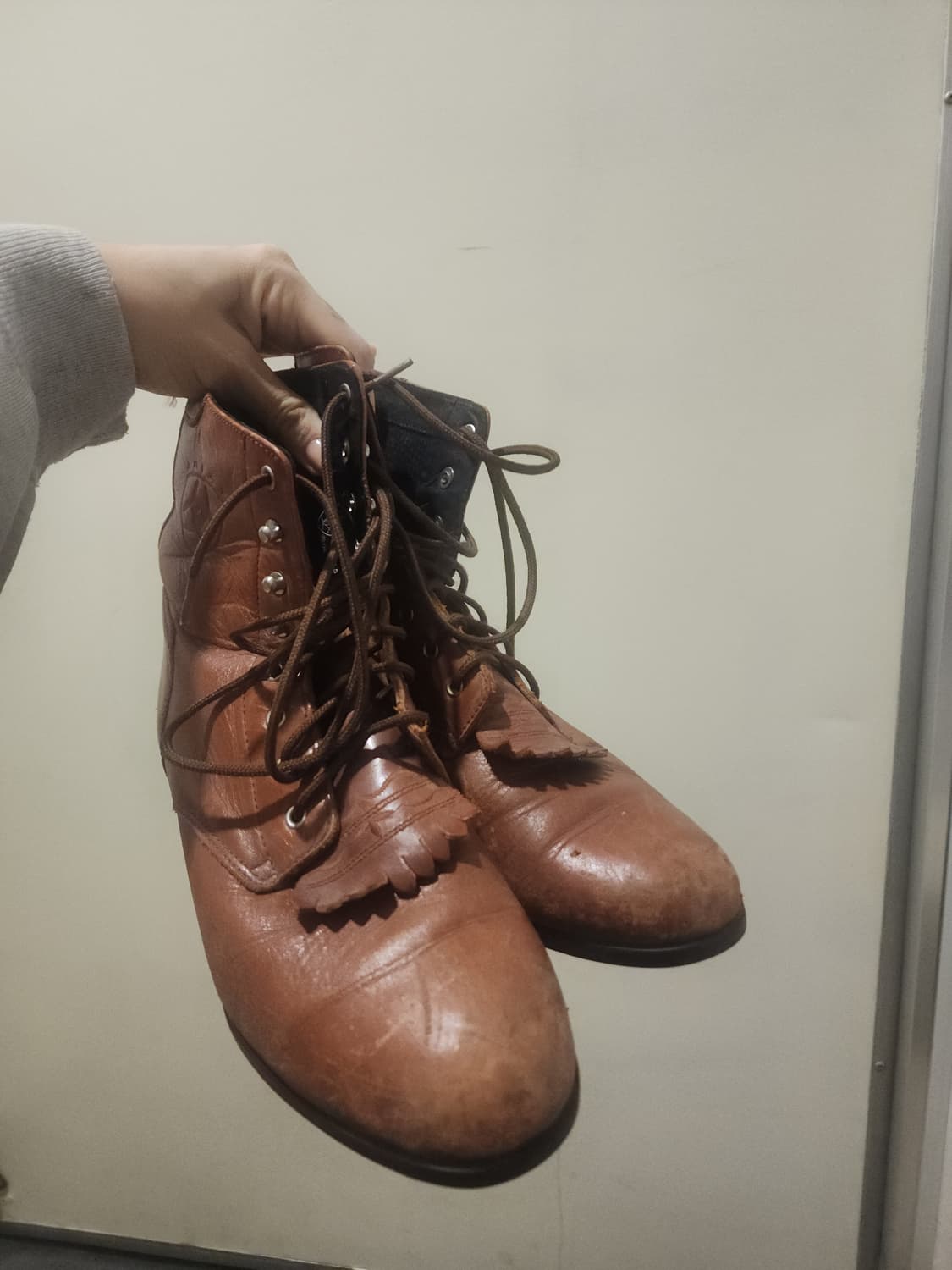 ariat brown leather riding boots 상품이미지5