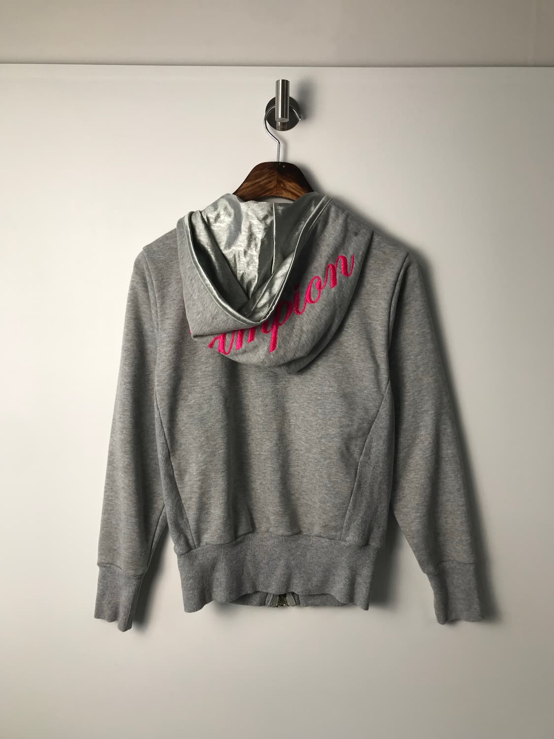 챔피온 일판 큐빅로고 그레이 후드집업  상품이미지3