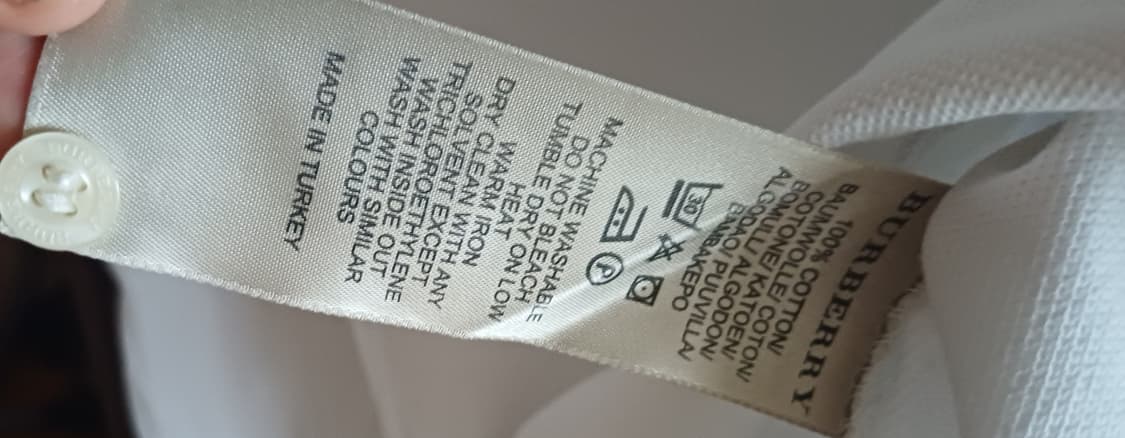 버버리 화이트 카라티 상품이미지3