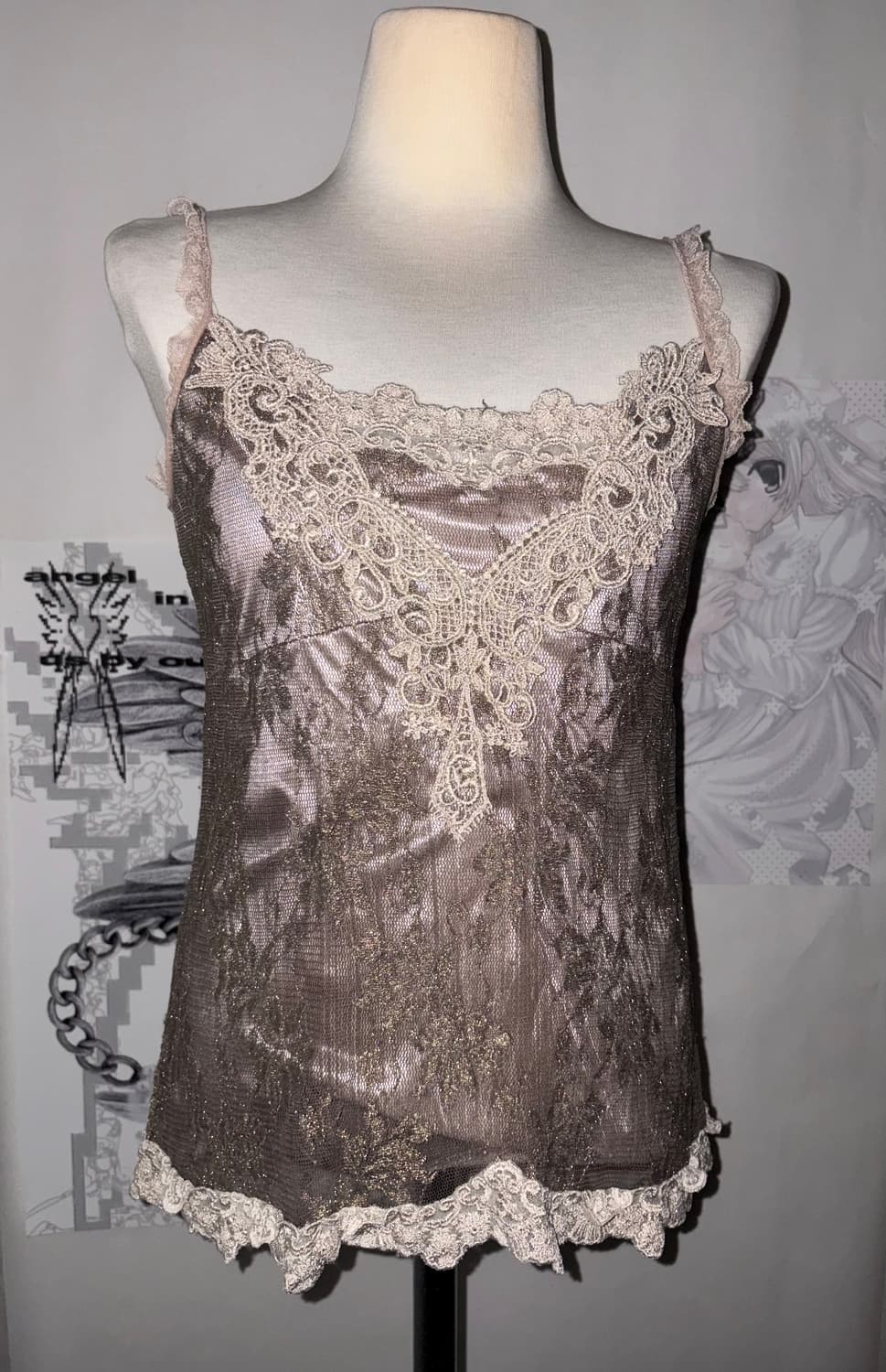 Lace brown sleeve 상품이미지1