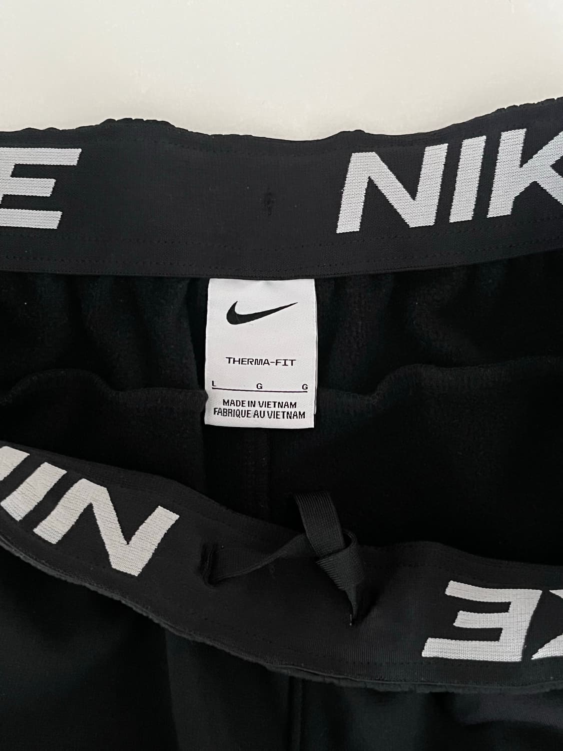L) 나이키 써마핏 기모 트레이닝 팬츠 블랙 상품이미지4
