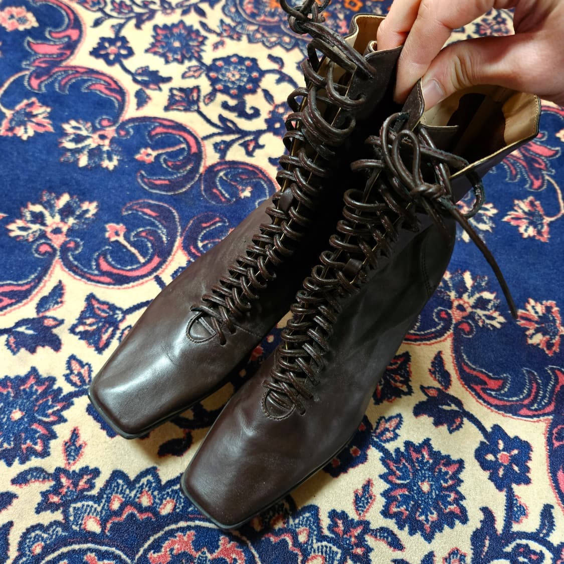 자라(ZARA) 레이스업 스트렙 부츠 38size 상품이미지2