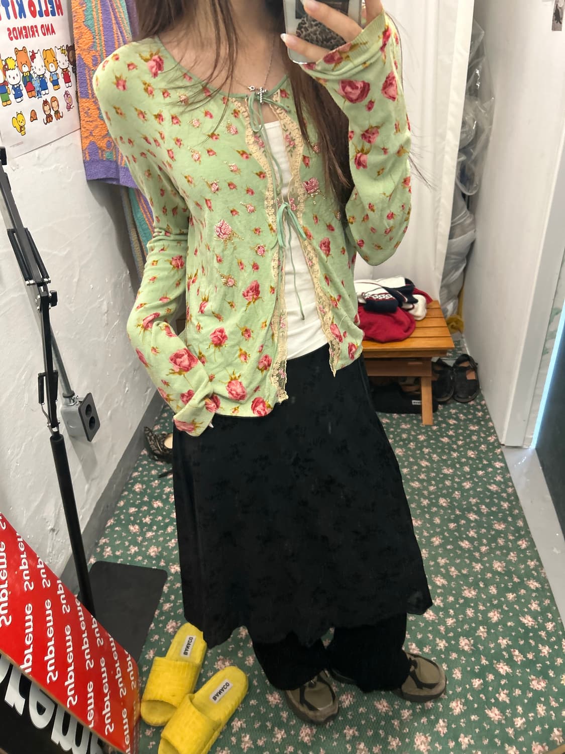 빈티지 가디건 실크100 안나 모리나리 상품이미지4