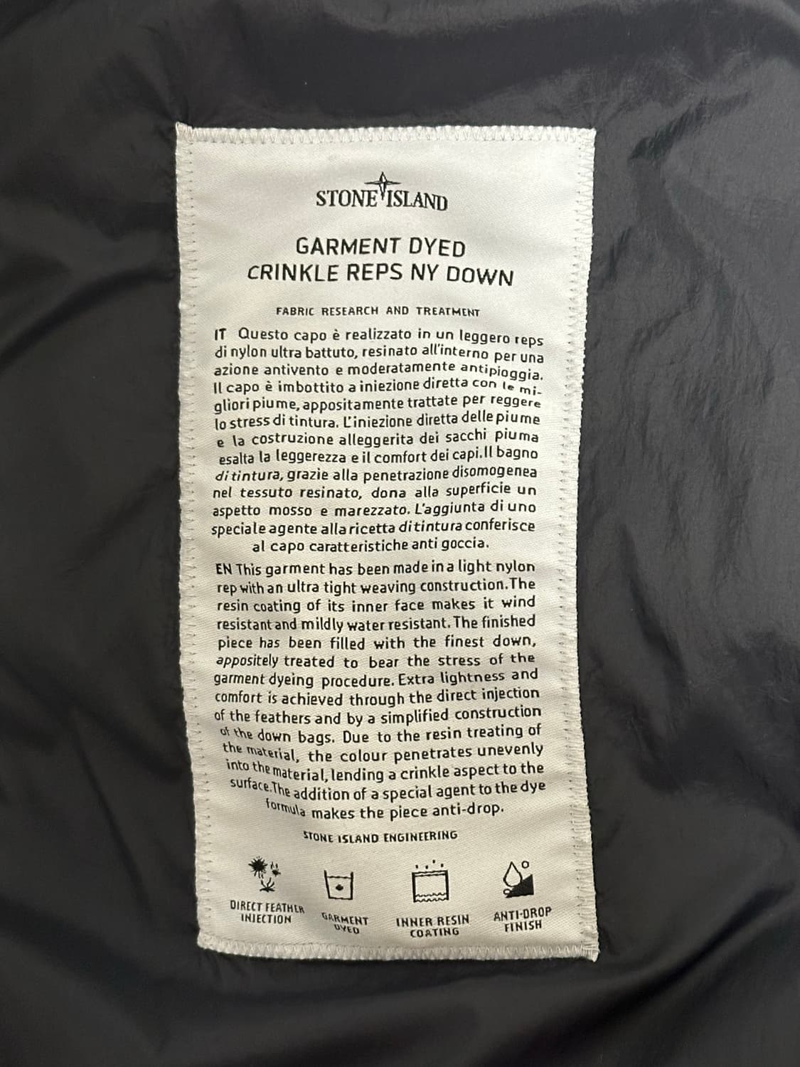 스톤아일랜드 크링클랩스 패딩 22fw XL(105-110) 상품이미지2