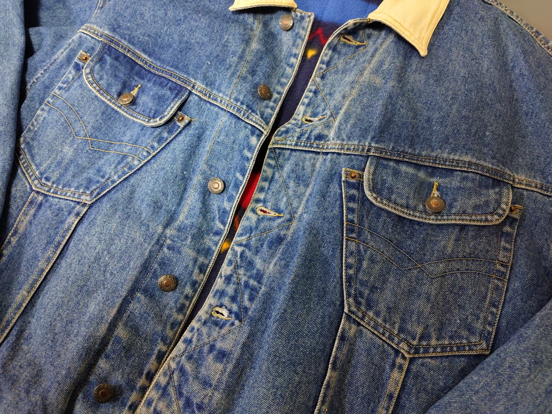 빈티지 bugle boy 트러커 재킷 아즈텍 베스트 라이닝(XL) 상품이미지2