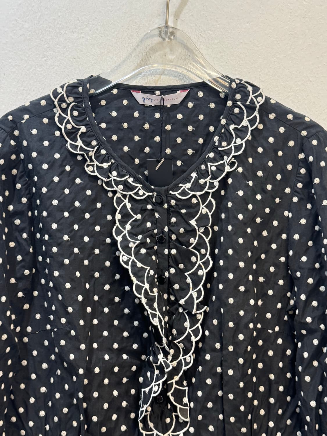 vintage dot lace blouse 상품이미지3