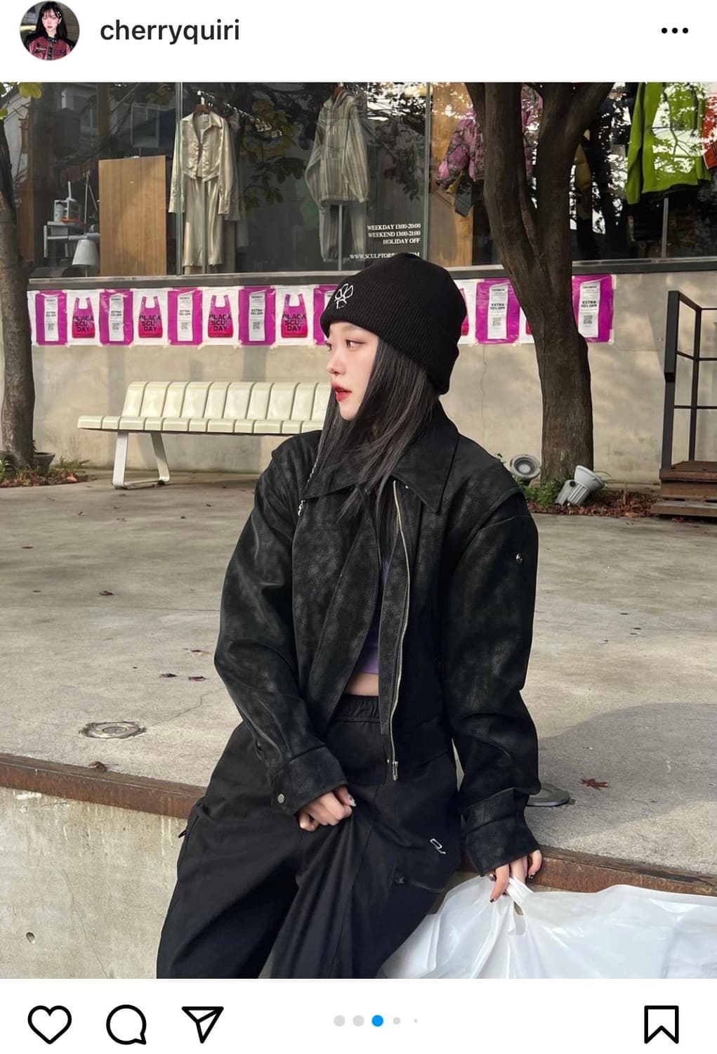 라뇨 체리퀴리 포기 점퍼 & 포기 미니 스커트 set 상품이미지3
