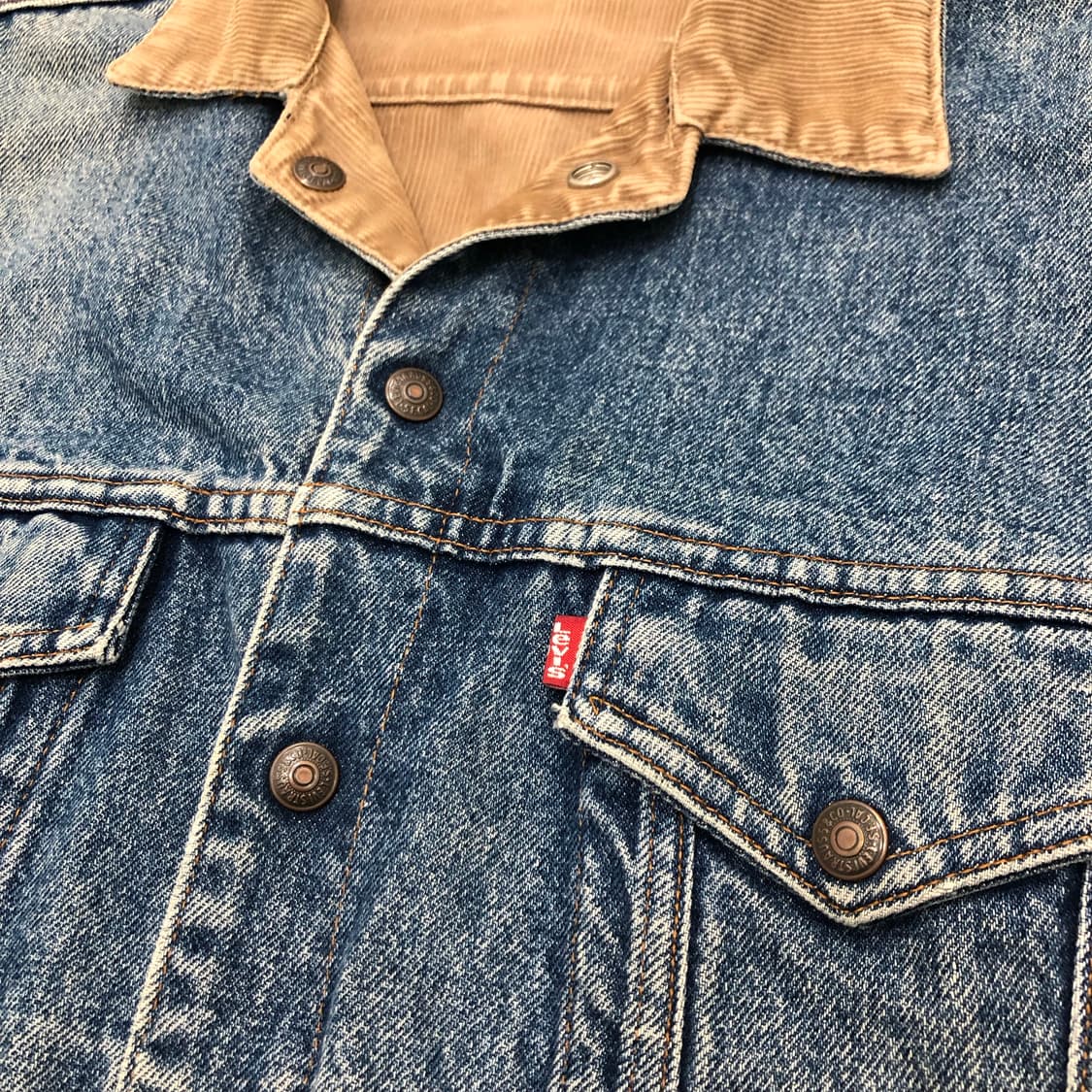 리바이스 usa 미국 리버서블 양면 코듀로이 데님 청자켓 상품이미지2