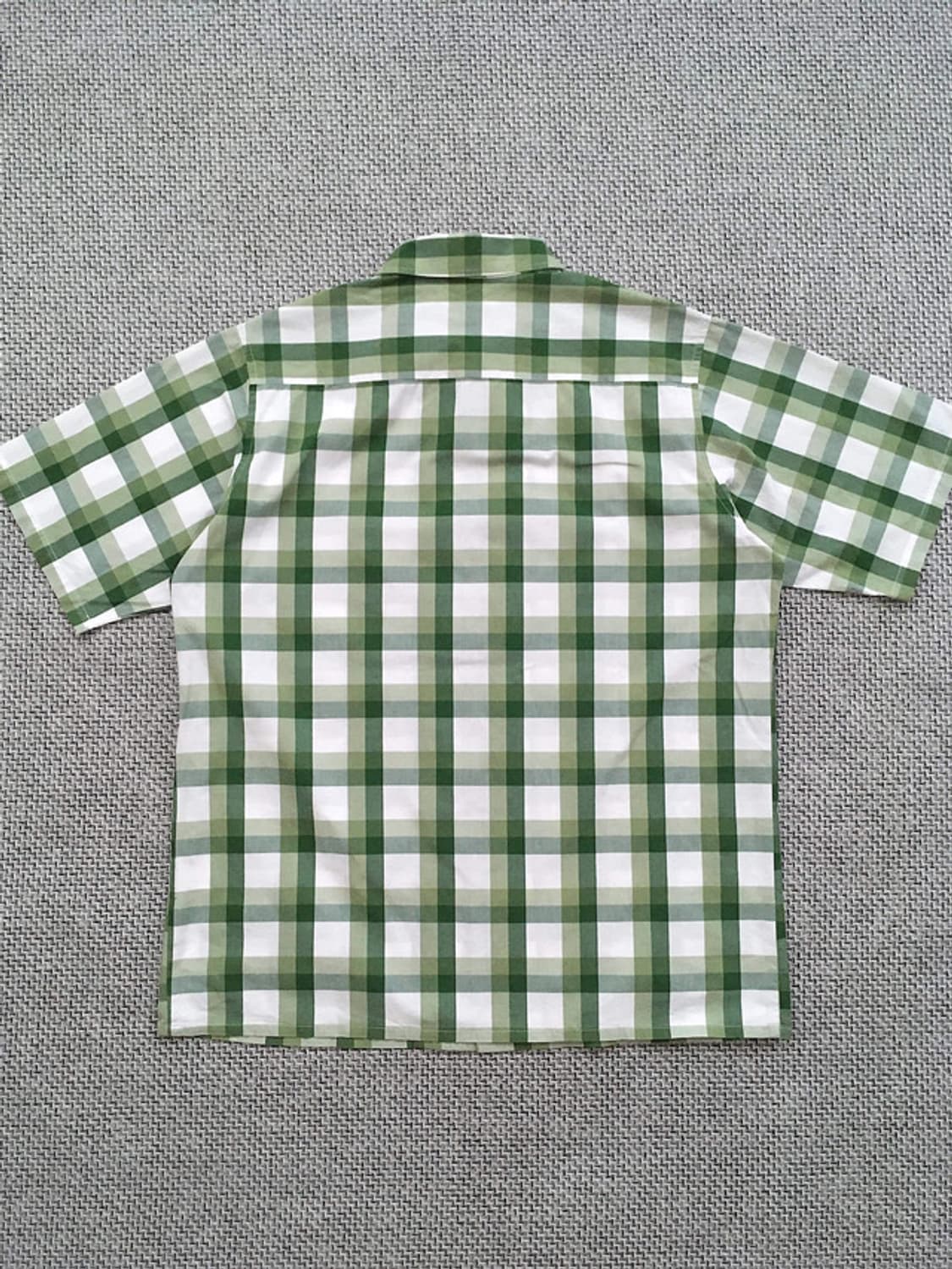 Green&khaki check plaid open collar SH 상품이미지9