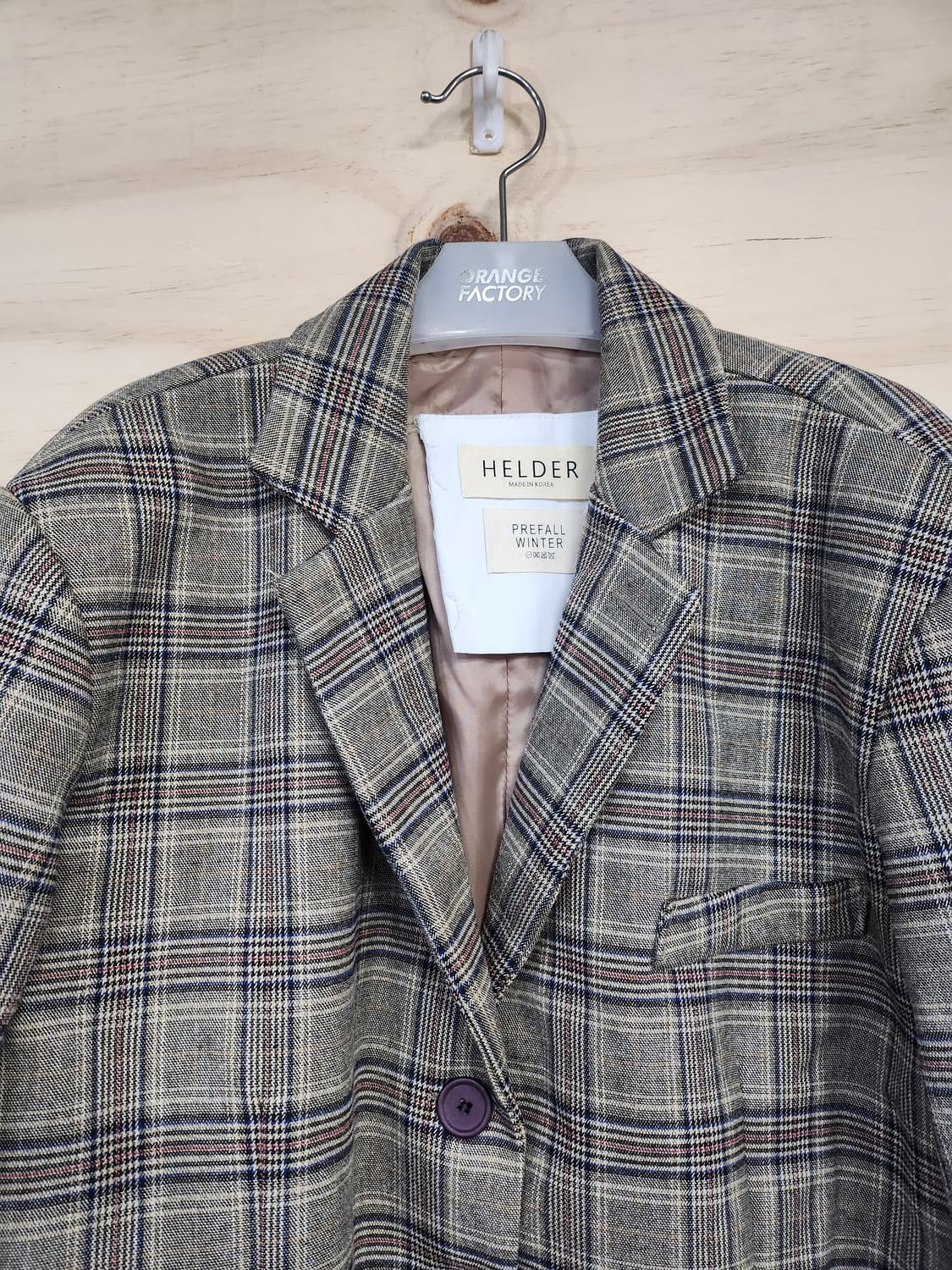 530) 헬더 HELDER 글렌체크 오버핏 자켓 상품이미지3