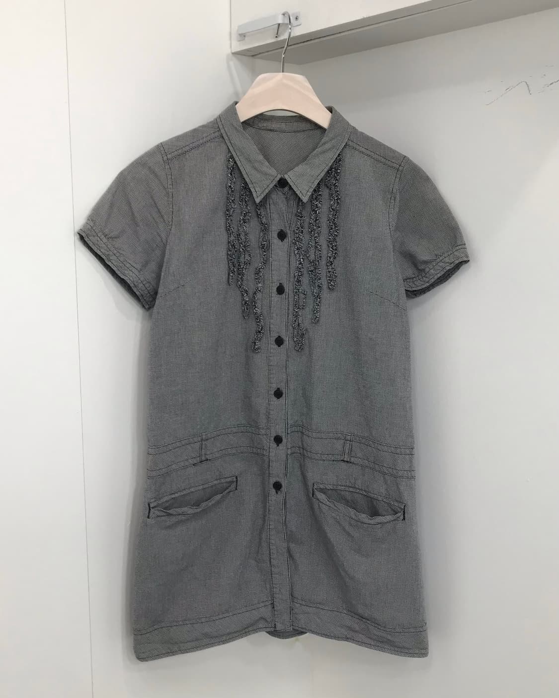 𖤐 그레이 프릴 모리걸set𖤐 상품이미지7