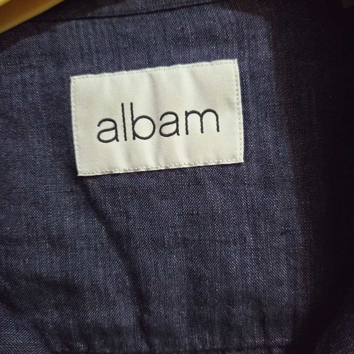 albam 알밤 네이비 반팔 셔츠 상품이미지3