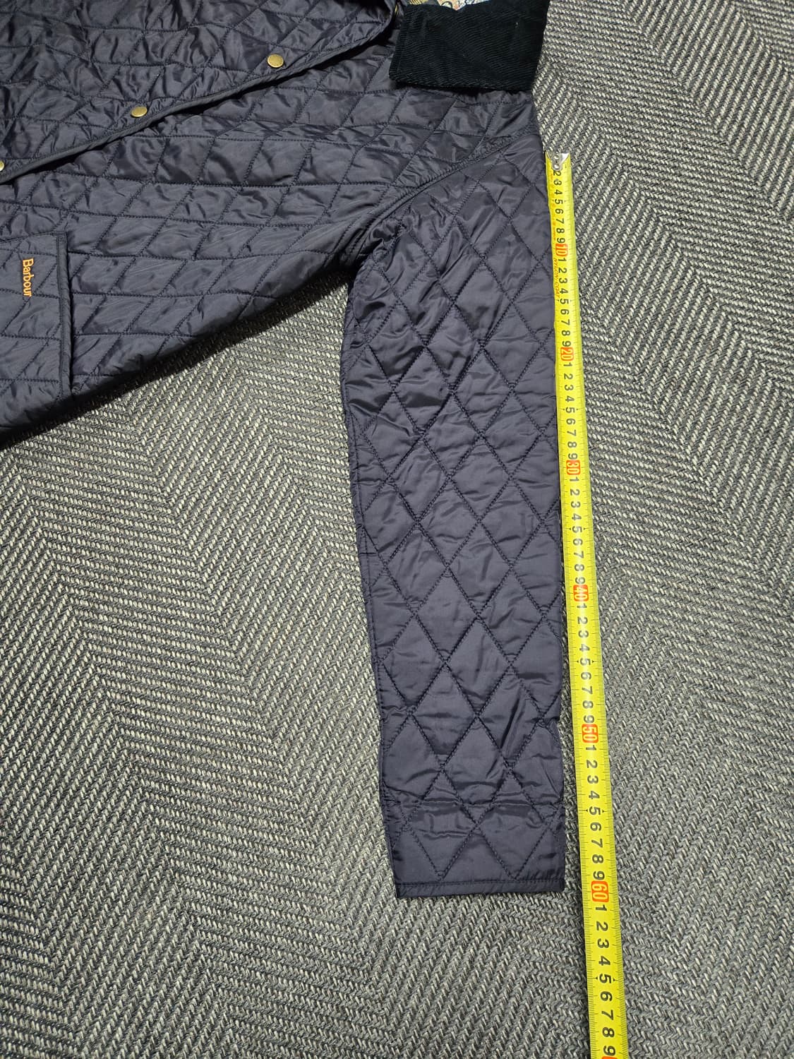 바버 타워 퀼트 자켓 네이비 상품이미지7