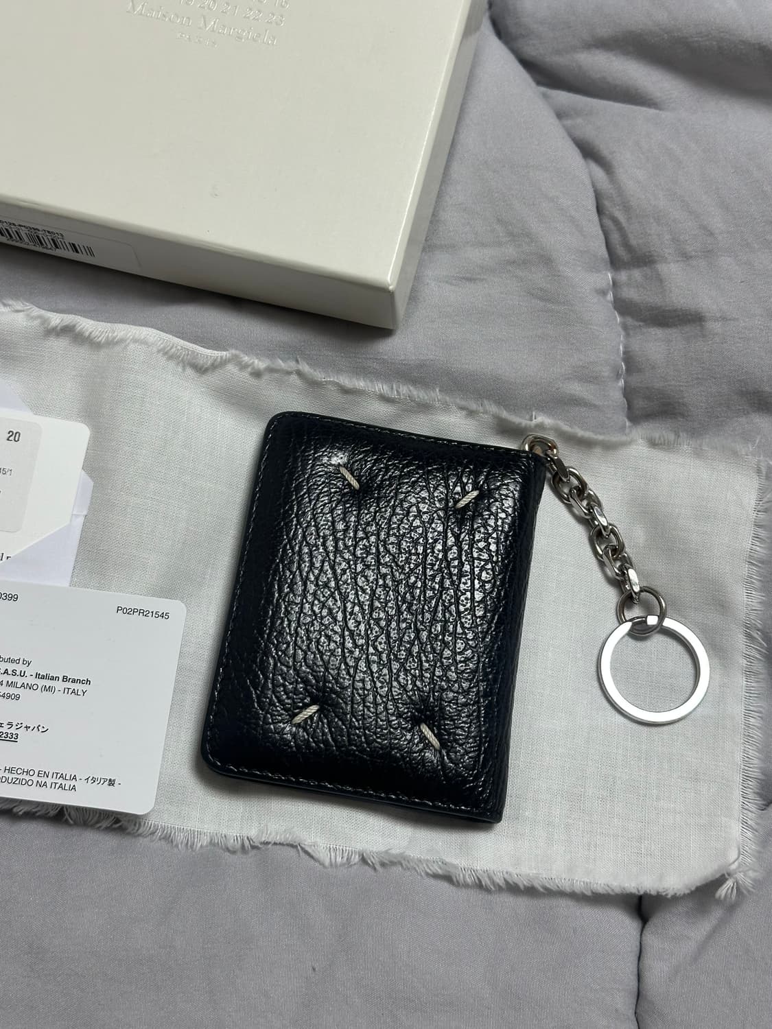 메종 마르지엘라 키링 지갑 블랙 상품이미지2