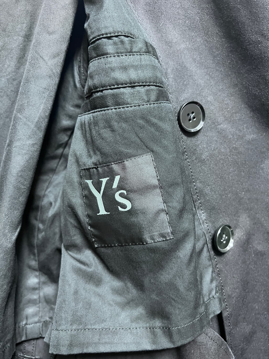 요지야마모토 Y’s / 블랙 트렌치코트 상품이미지8