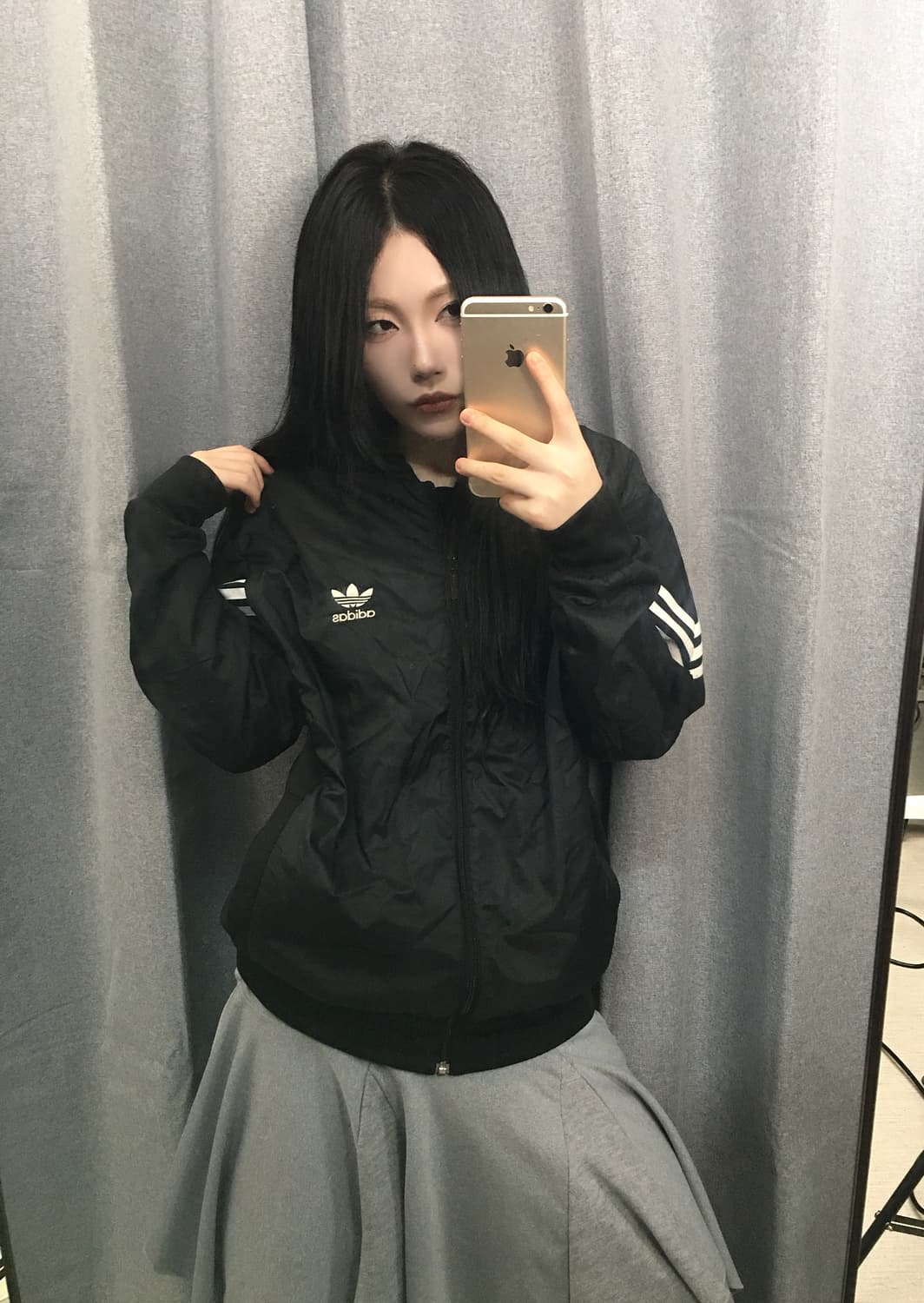 아디다스 오리지널스 트레포일 나일론 믹스 트랙탑 블랙 M 상품이미지1