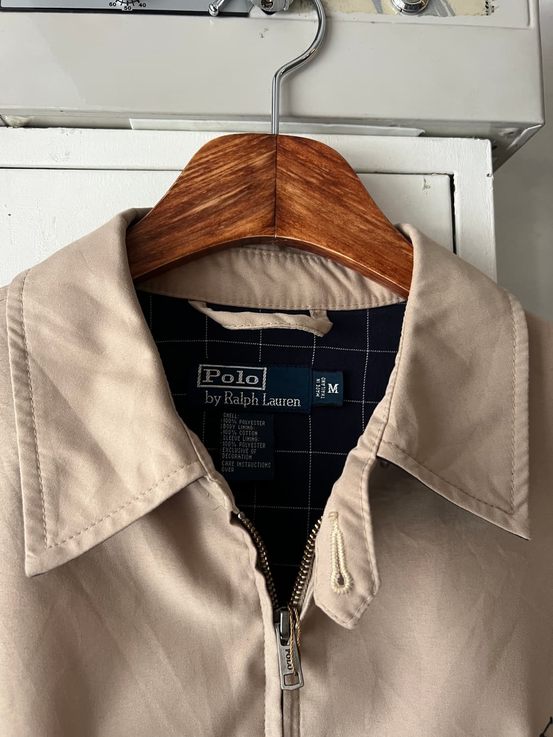 [M]폴로 랄프로렌 체크 라이닝 베이지 드리즐러 자켓 상품이미지2