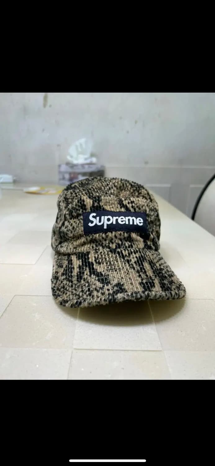 슈프림 스네이크스킨 코듀로이 캠프캡 상품이미지1