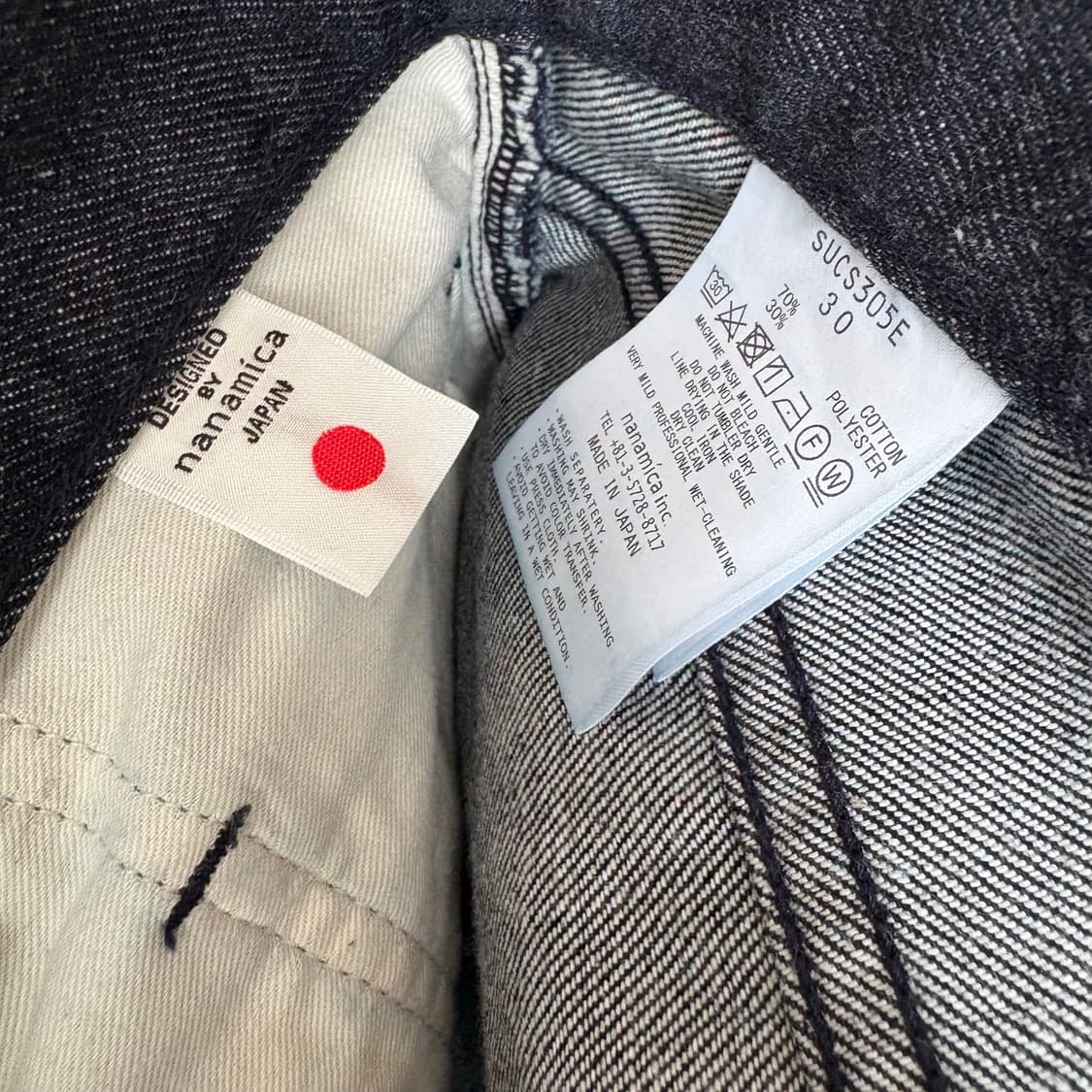 [30] 나나미카 5포켓 스트레이트 데님 팬츠 인디고 상품이미지4