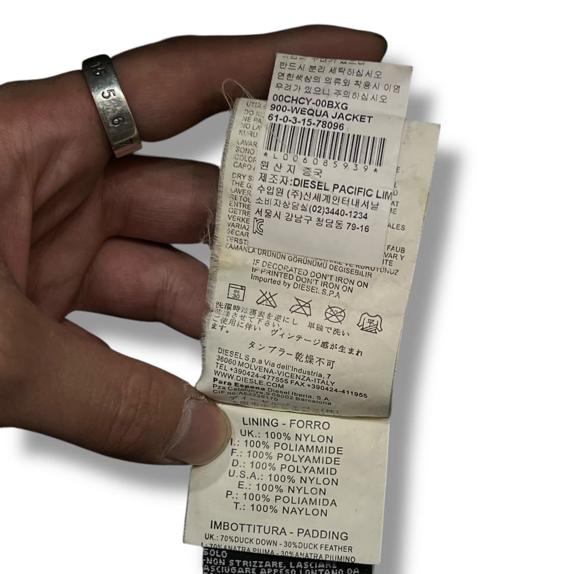  디젤 푸퍼 패딩 y14275 상품이미지10