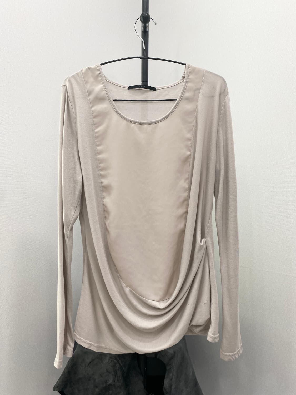 Satin-Panel Draped Top 상품이미지2