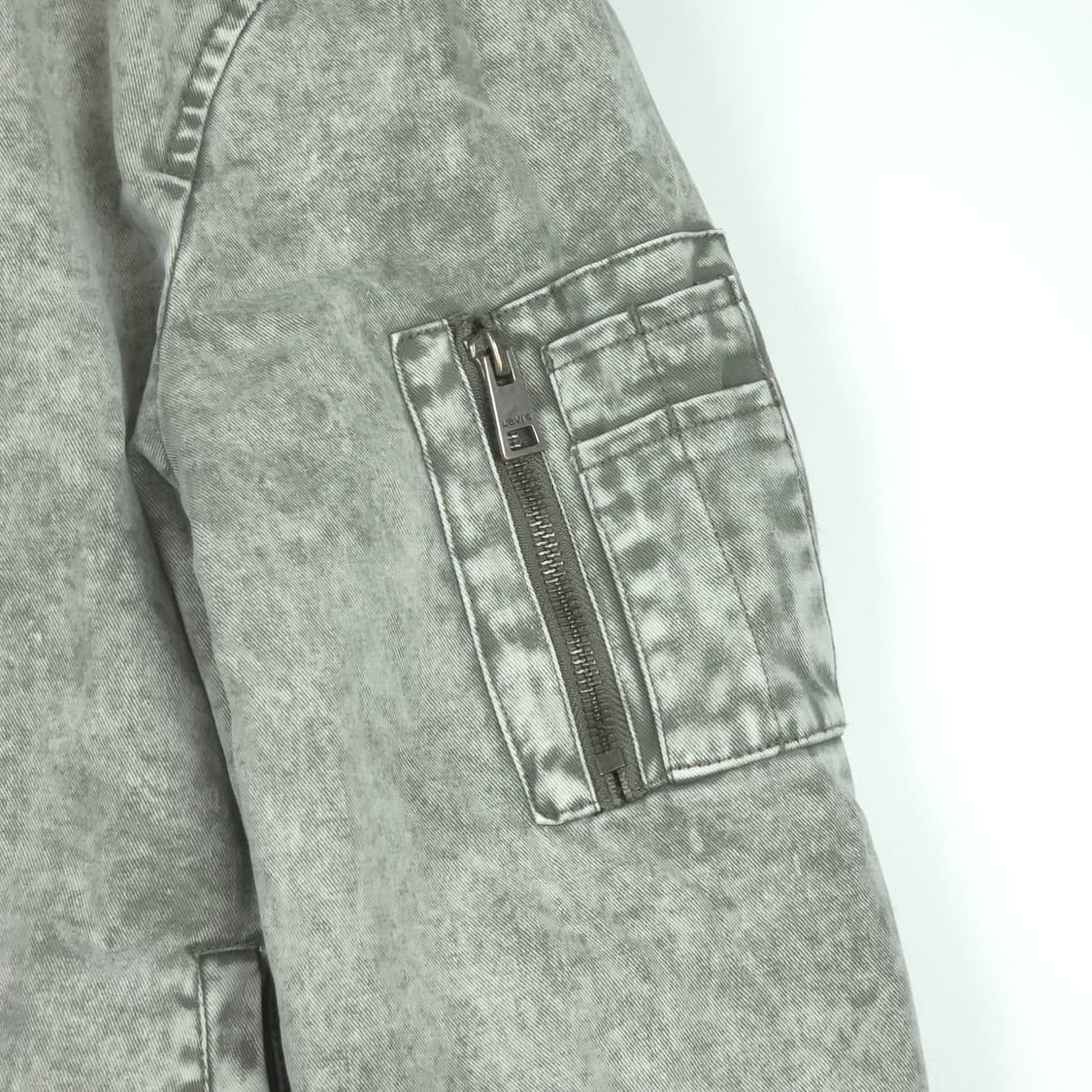 [XS] 리바이스 MA-1스타일 스톤워시드 데님자켓 상품이미지4