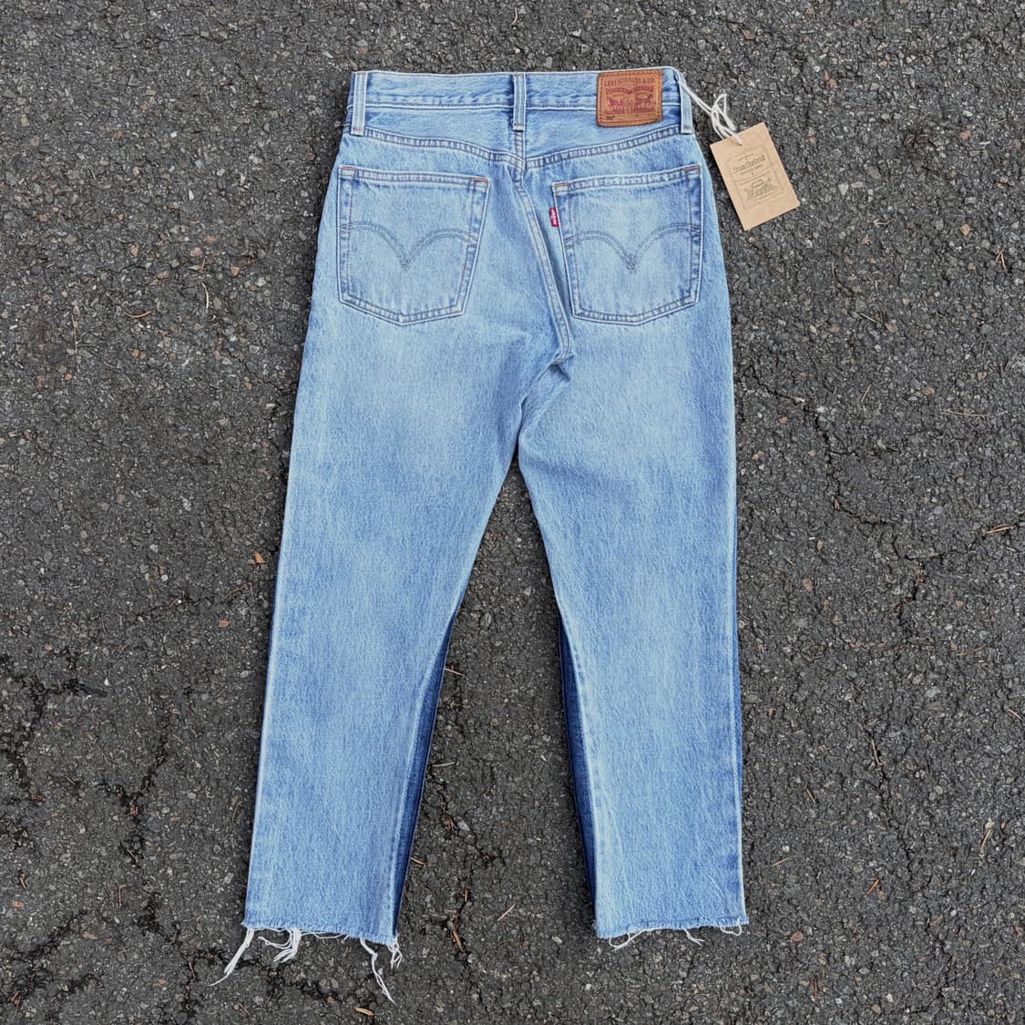 리바이스 501 사이드 에이징 연청 데님 (28)   상품이미지5