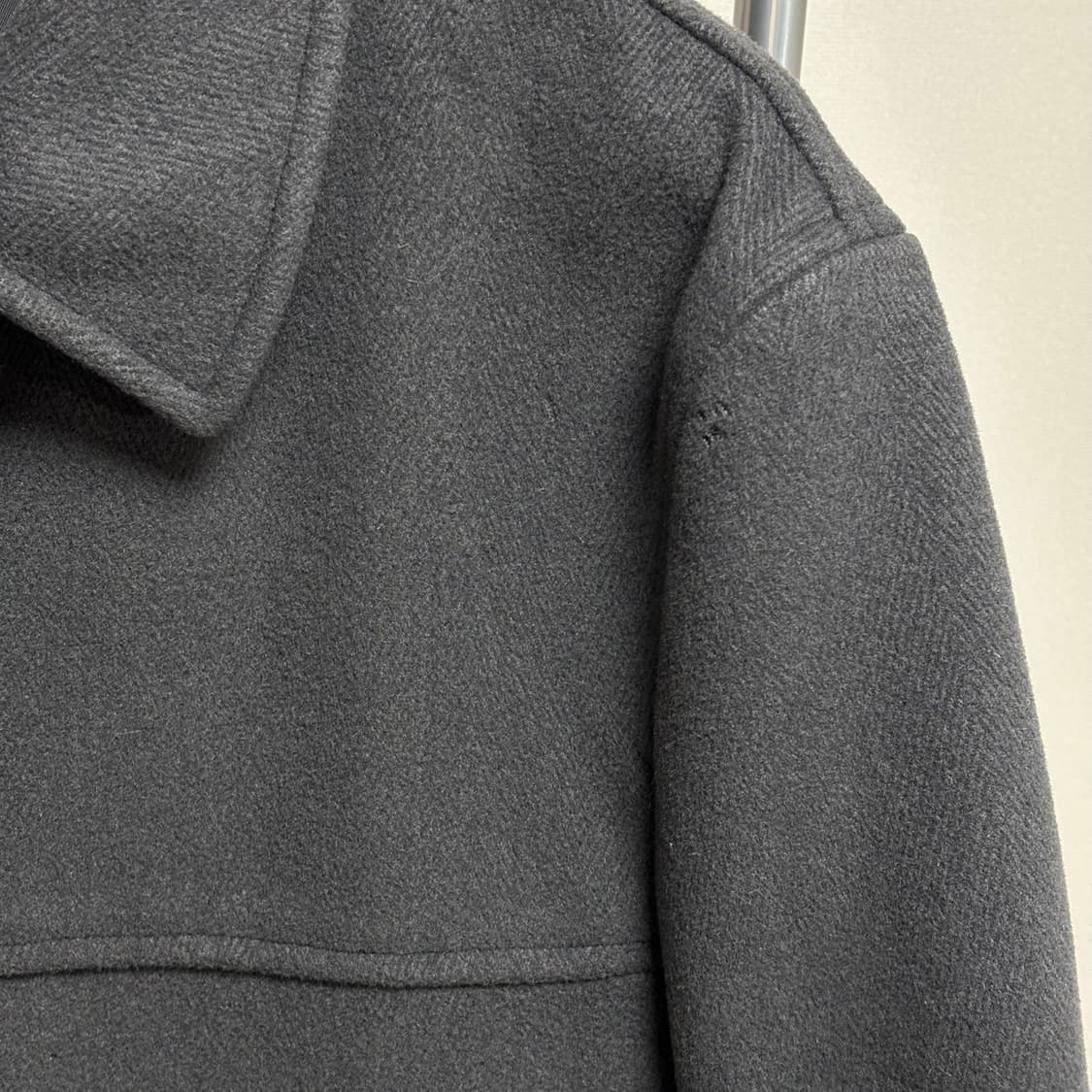 M) 꼼데가르송 옴므 플러스 헤링본 체스터 코트 상품이미지9