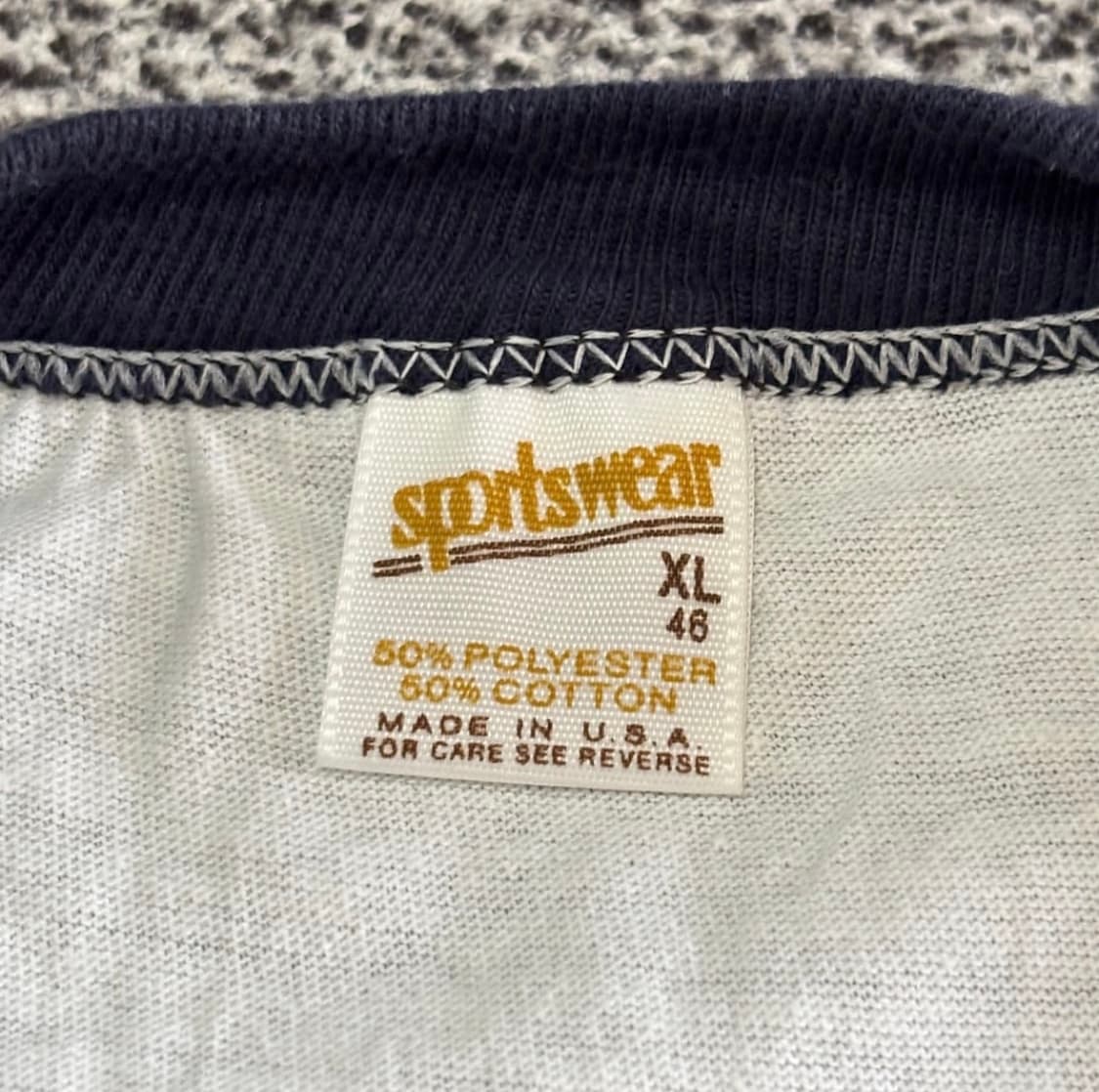 Sportwear 80s 빈티지 링거 티셔츠 상품이미지3