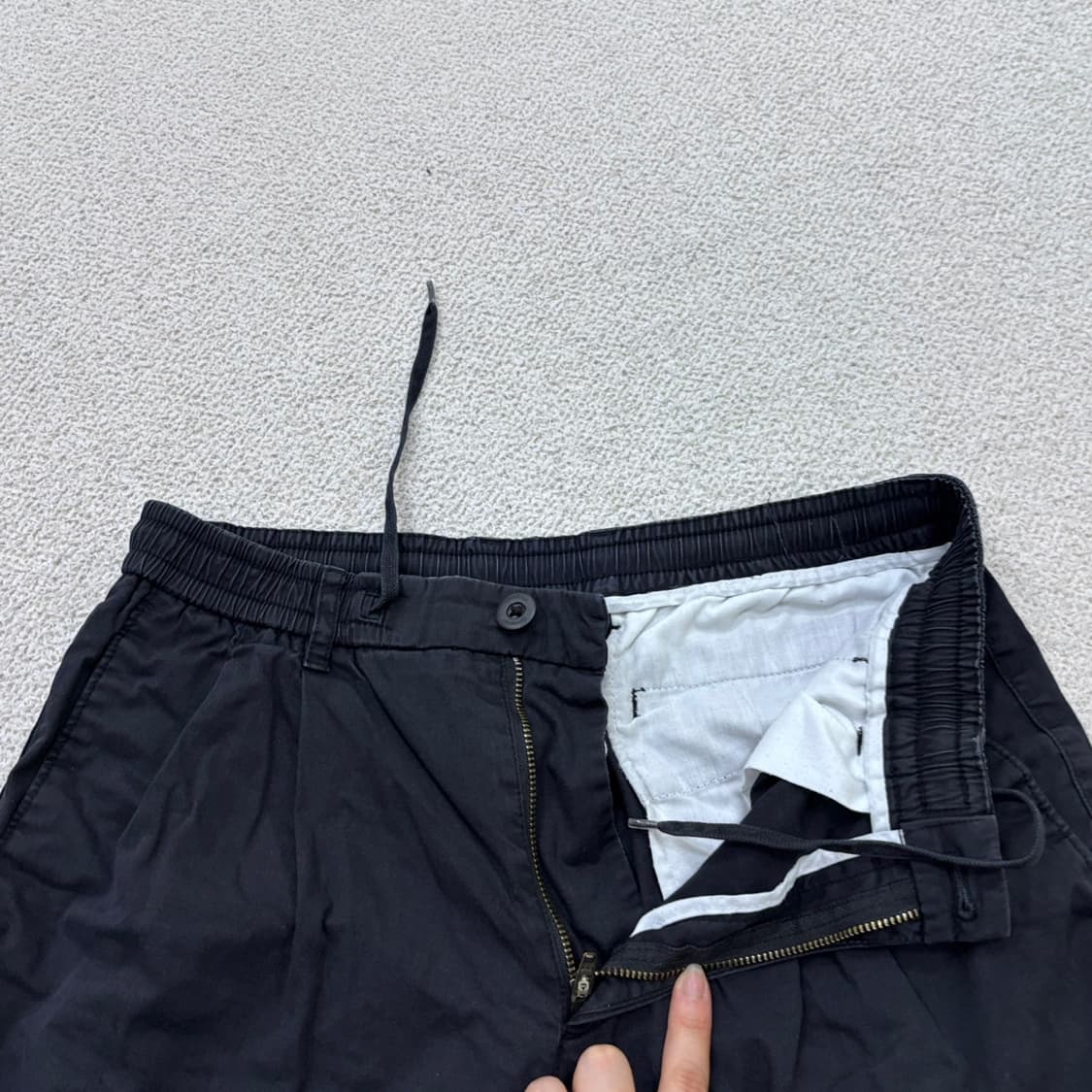 M 커버낫 남성 블랙 와이드핏 워크 팬츠 0623E2 상품이미지5