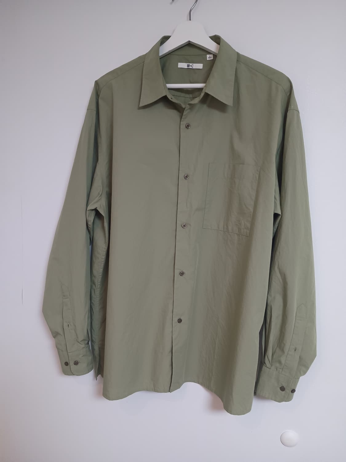 유니클로 C 브로드 오버사이즈 셔츠 L사이즈 상품이미지2