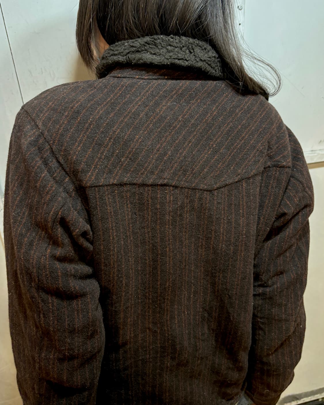 90s PATAGONIA brown stripe jacket 상품이미지4