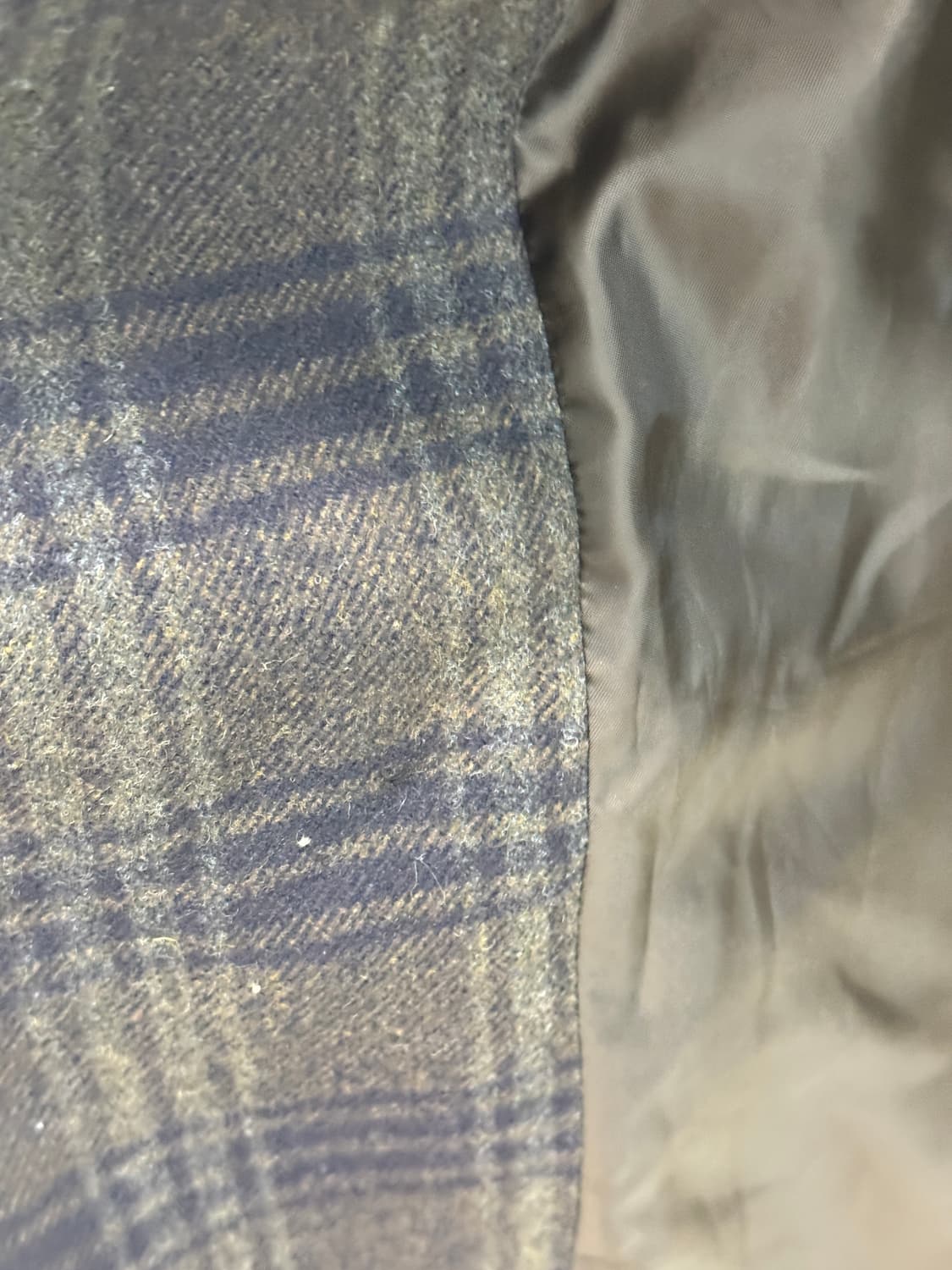 MVIO 체크 울 코트 105사이즈 상품이미지4