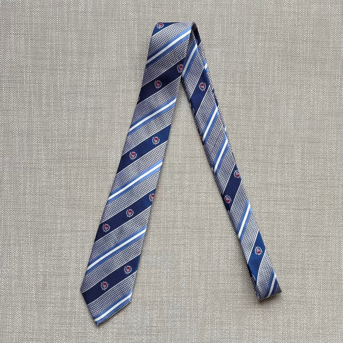 90s 폴로 랄프로렌 쉴드 레지멘탈 실크 타이 상품이미지2