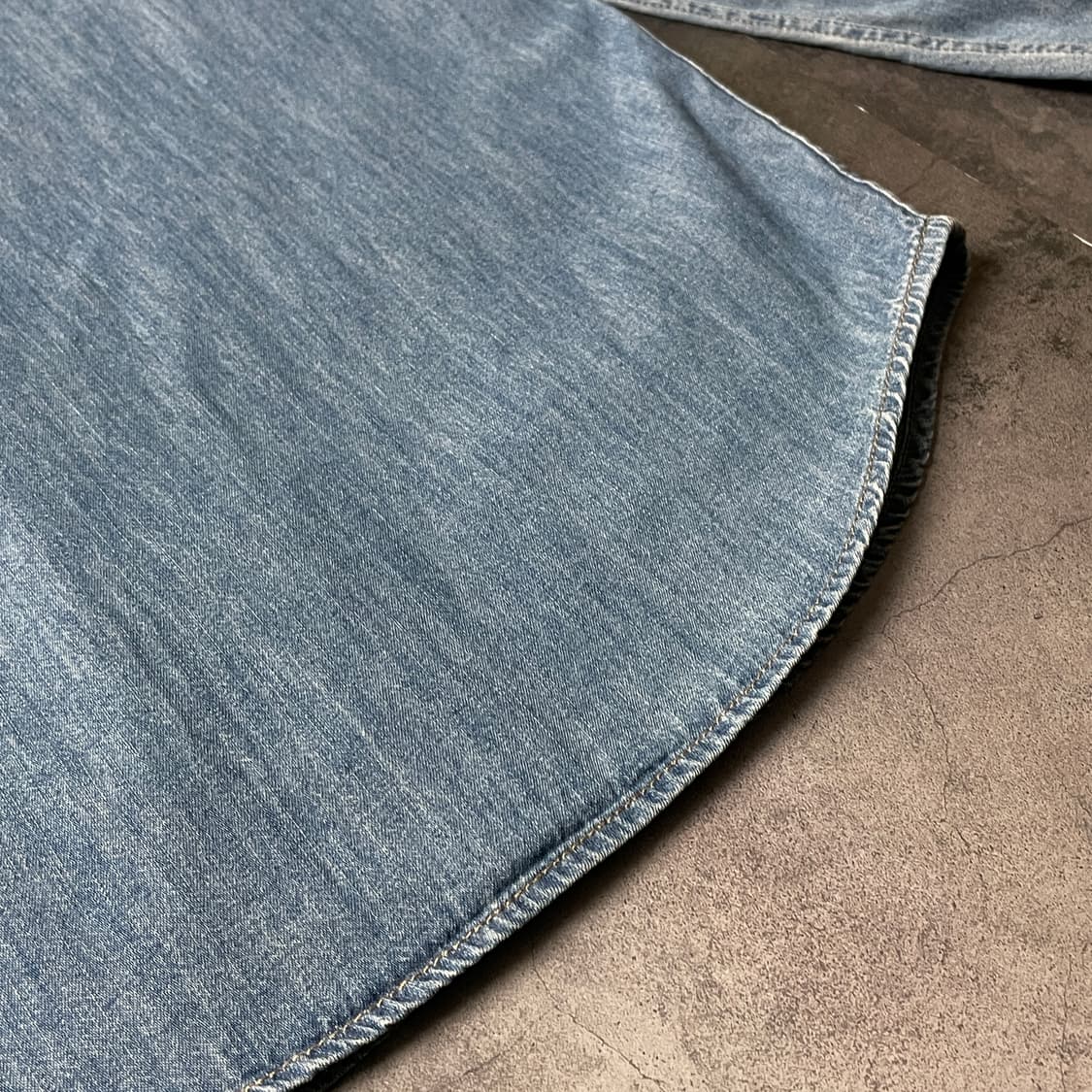 ARIZONA JEAN COMPANY 빈티지 데님 워싱 셔츠 A00549 상품이미지8