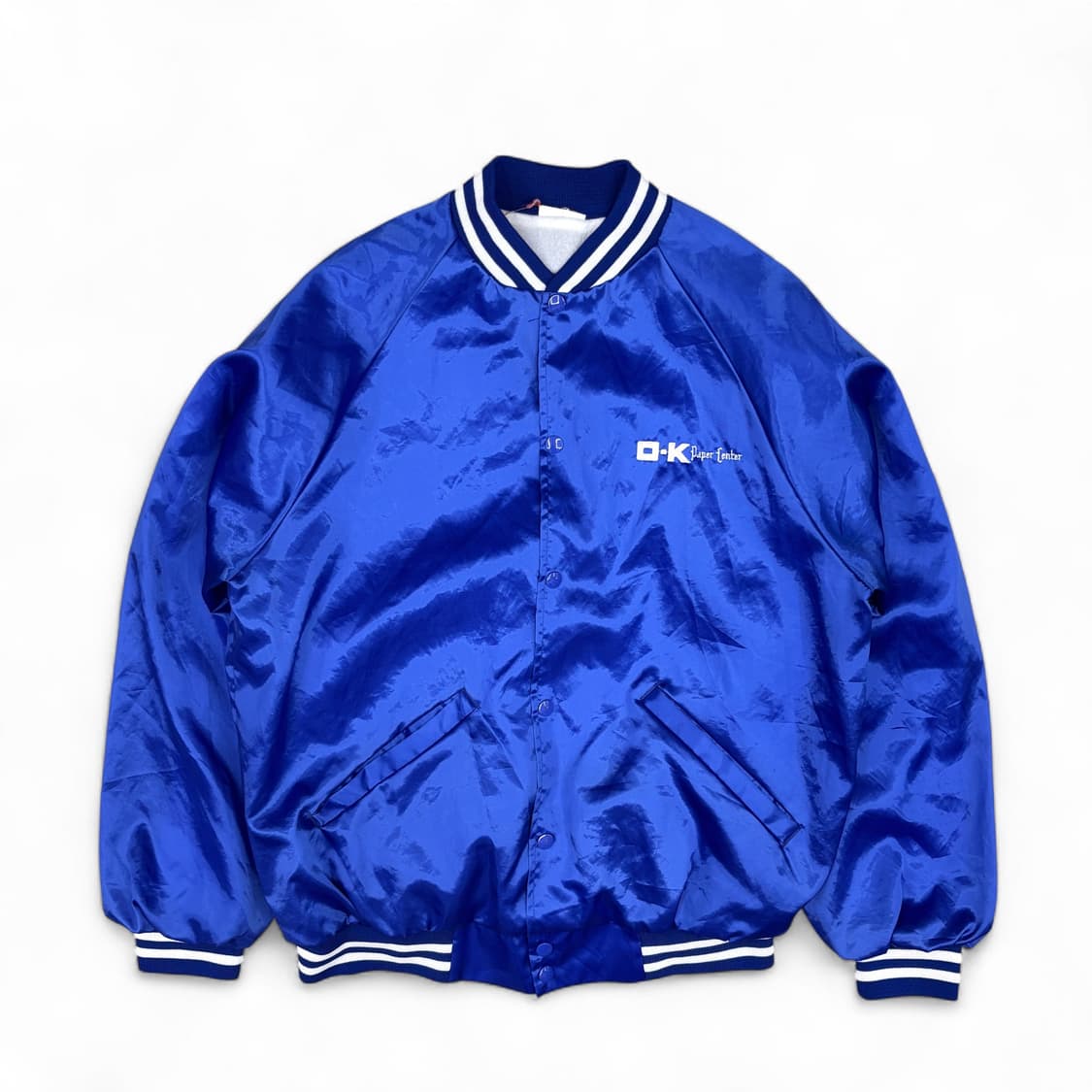 90's O-K Paper Center 사틴 자켓 상품이미지1