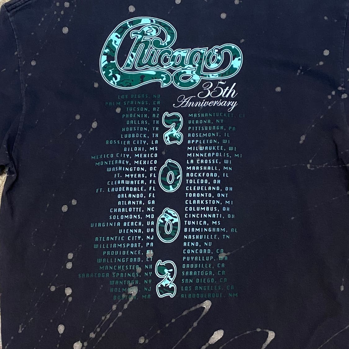미국 빈티지 락밴드 시카고 Chicago 30주년 반팔티 락티셔츠 상품이미지6
