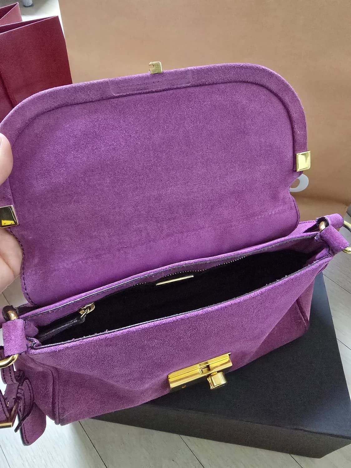 (정품)프라다 빈티지 스웨이드 숄더백 상품이미지8