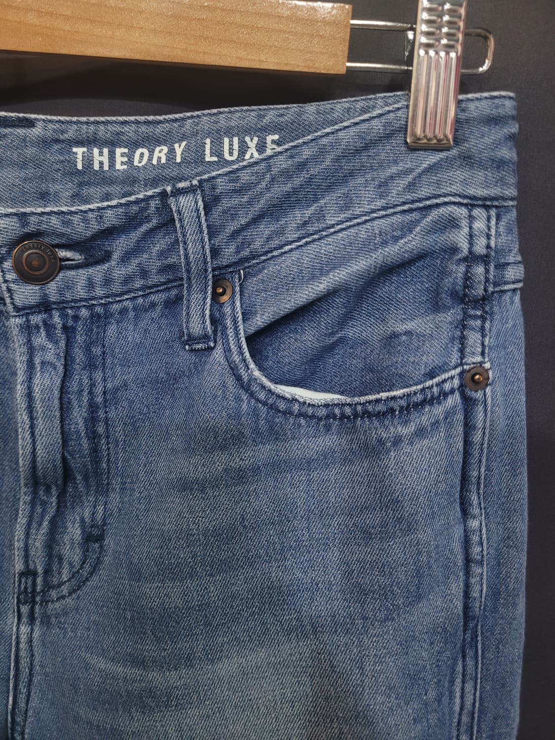 Theory luxe 띠어리 CELLULAR DENIM 데님팬츠 상품이미지2