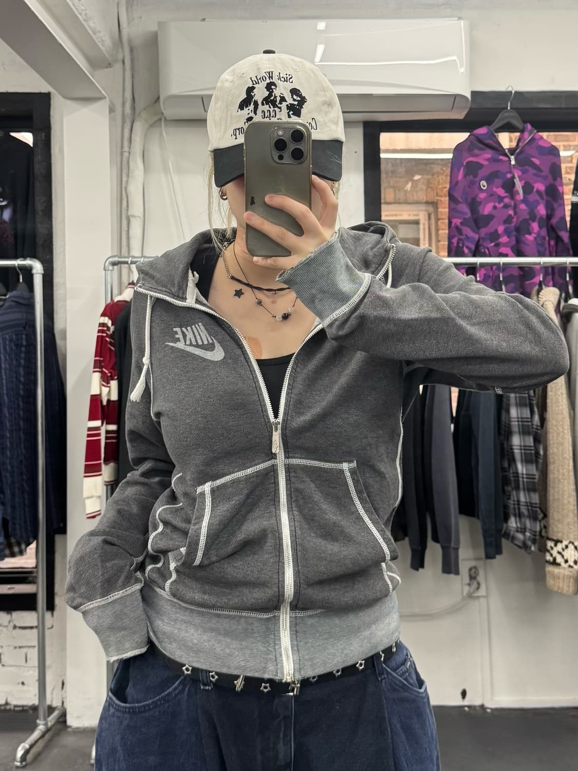 나이키 스티치 후드집업 상품이미지2