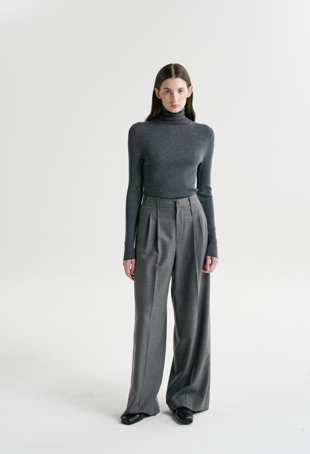 후왓웨어 Flow soft Turtleneck 차콜(M)새상품 상품이미지5