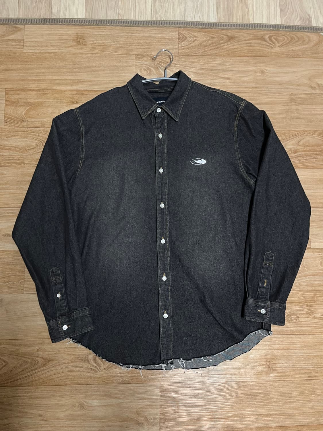 WKNDRS RACING DENIM SHIRT (BLACK) M 상품이미지2
