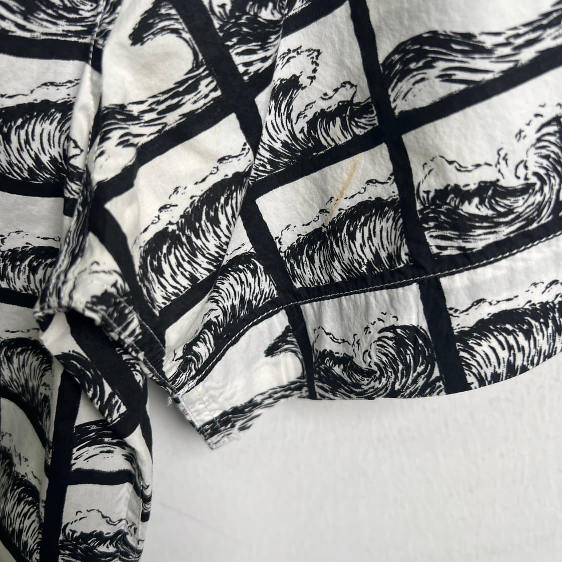 14ss Kenzo 겐조 스퀘어 웨이브 반팔 셔츠 S 상품이미지10