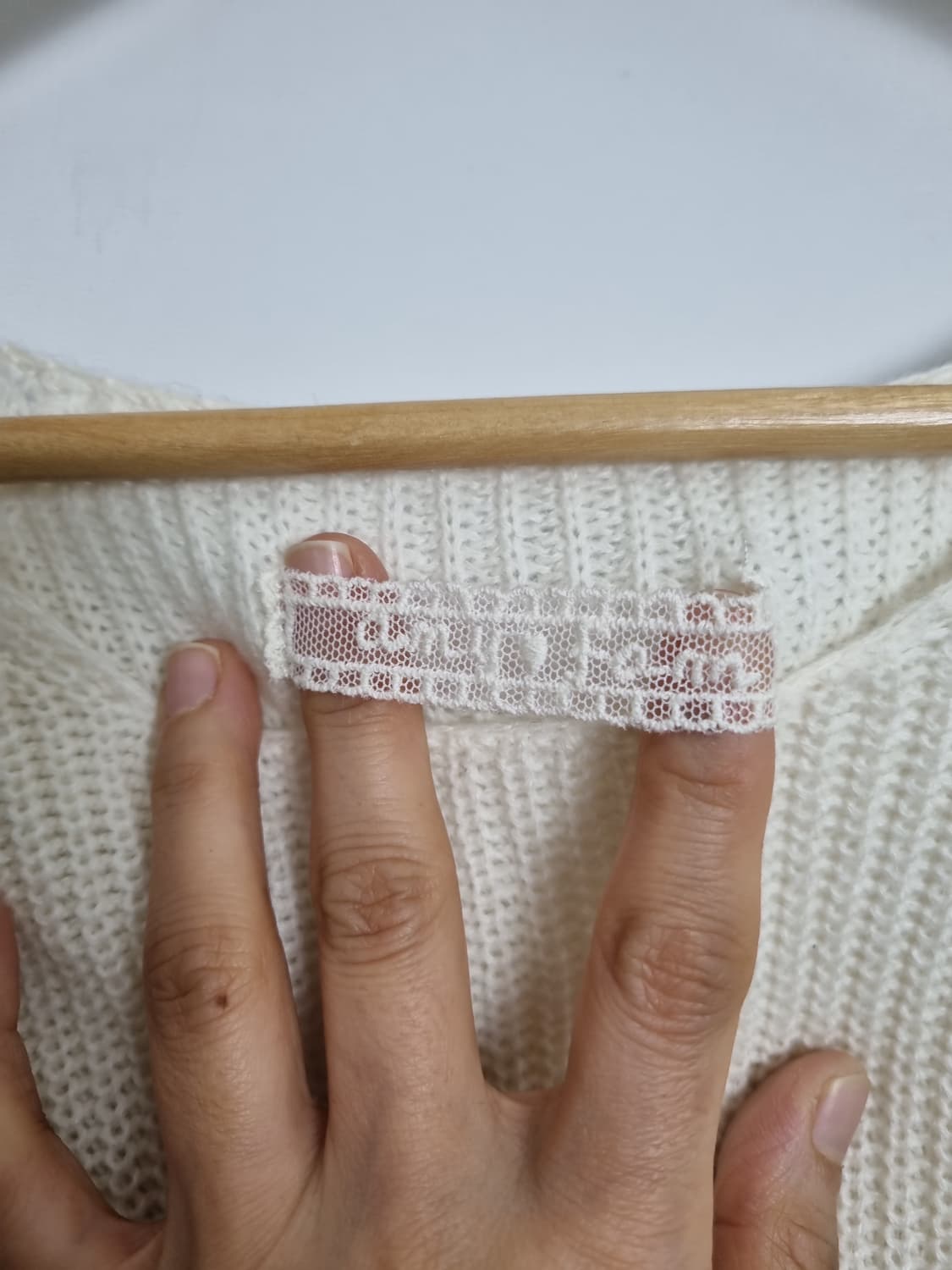 amy ♥ fam 니트 쉬폰 레이어드 탑  상품이미지6