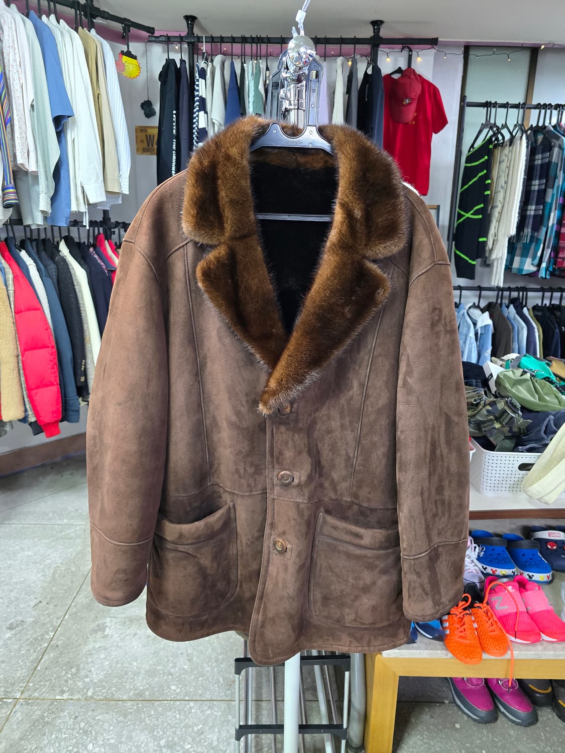 런던포그 양가죽 브라운 무스탕 (1305) 상품이미지1