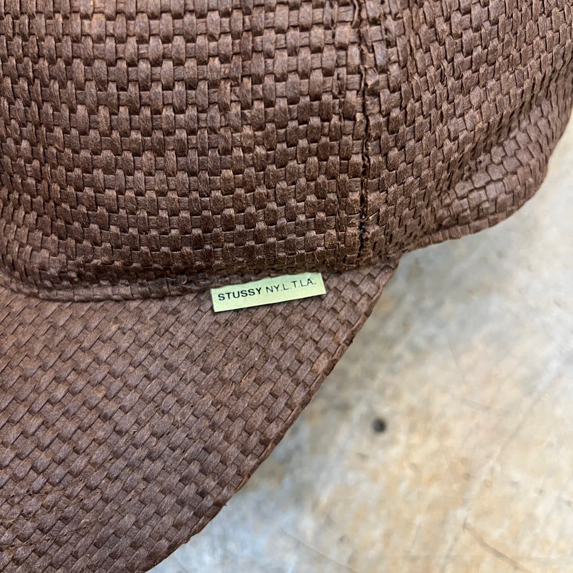 90s stussy straw mesh cap 상품이미지3
