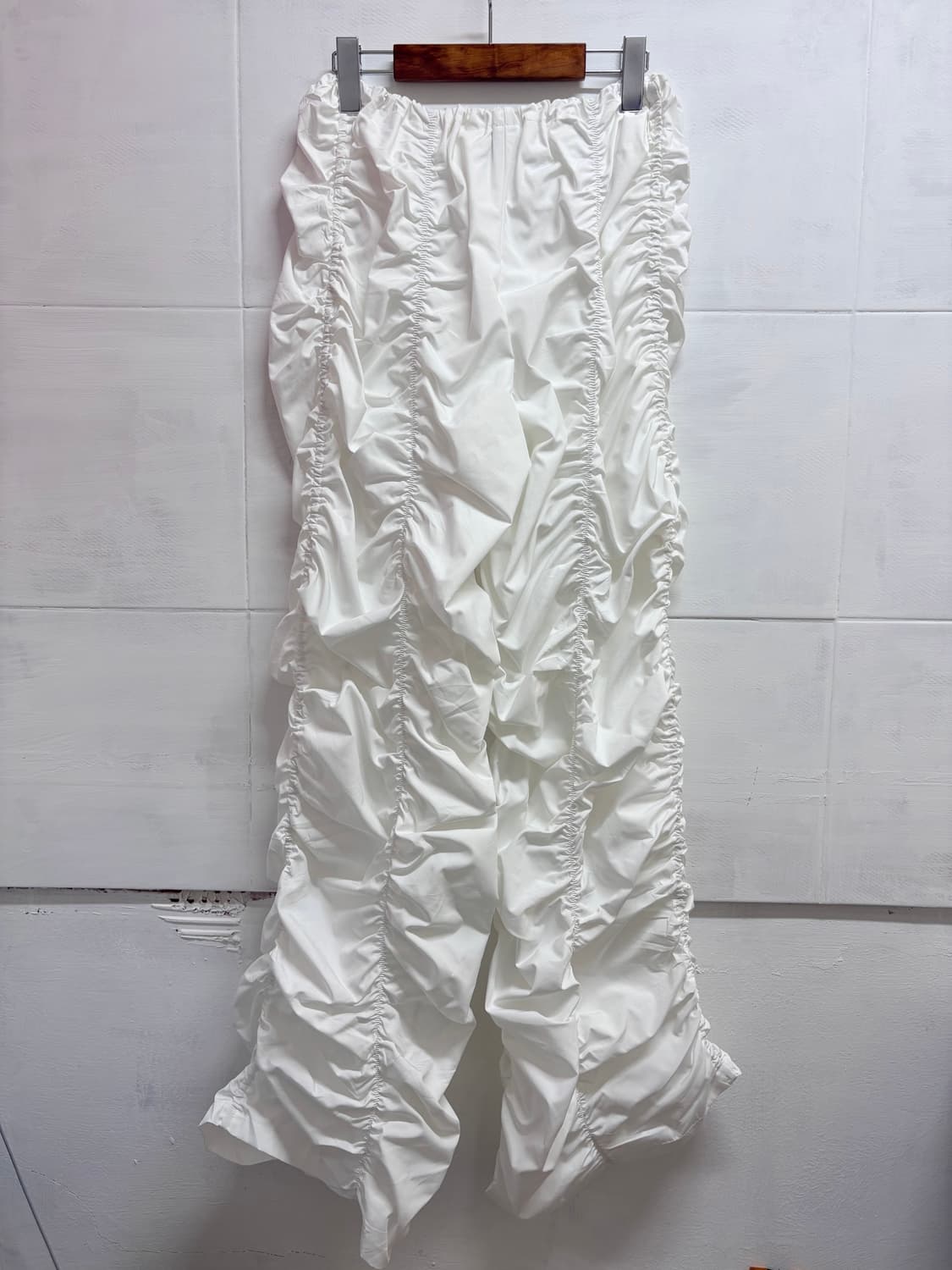 SHEIN Y2K 펑키 화이트 셔링 팬츠  상품이미지4