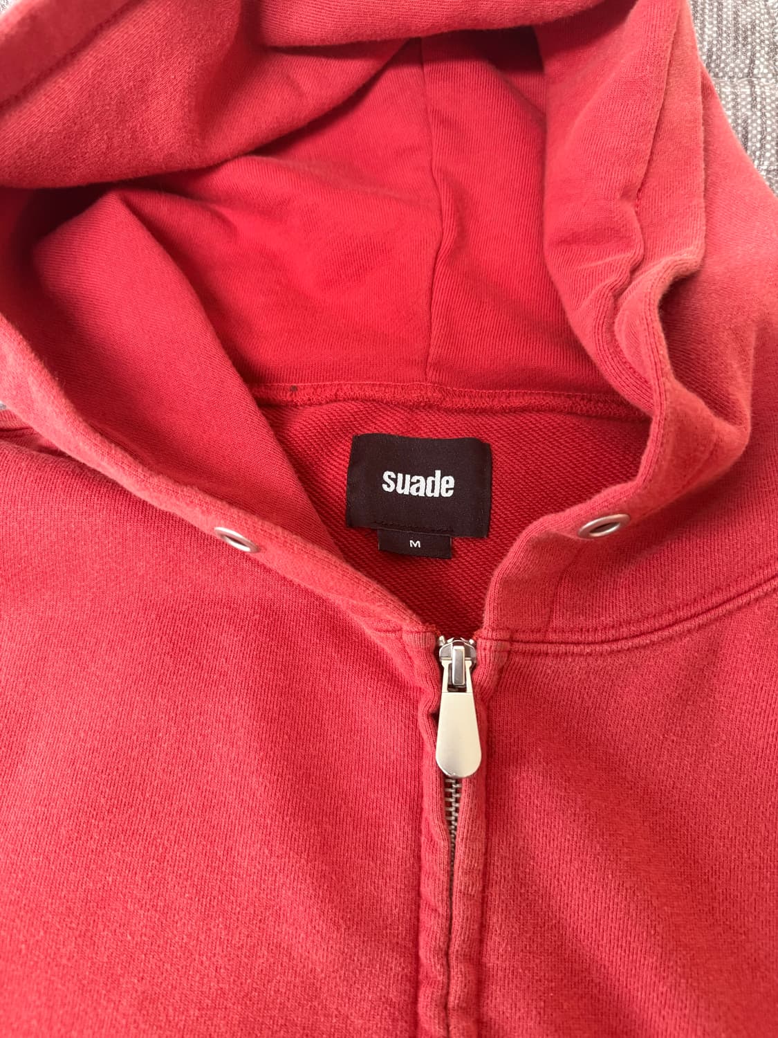 스웨이드 워시드 후드 집업 m 상품이미지1