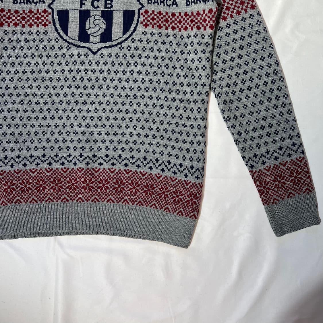 [M]FC바르셀로나 오피셜 니트(미사용) 상품이미지3