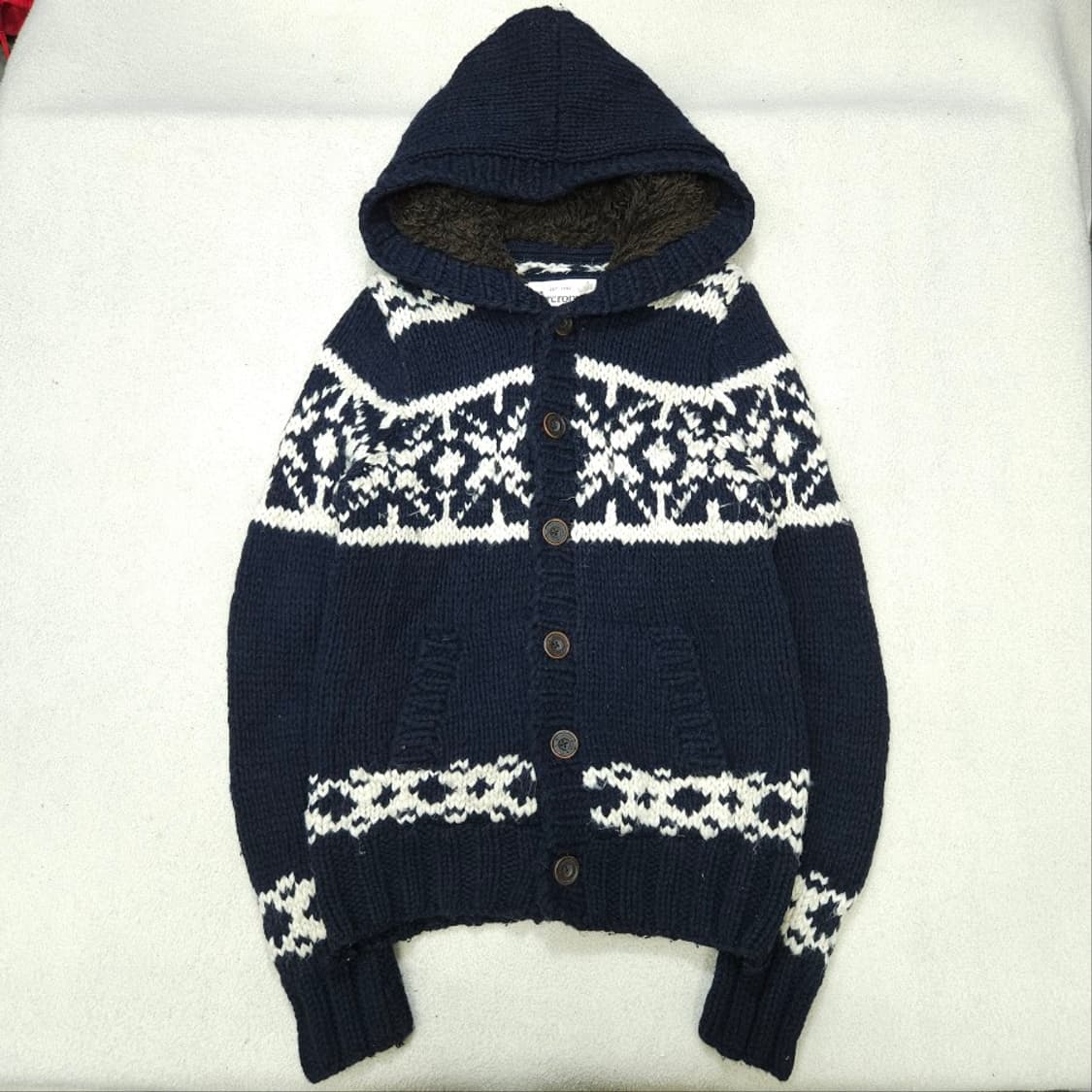 아베크롬비 코위찬 니트 후드 자켓 M 상품이미지1